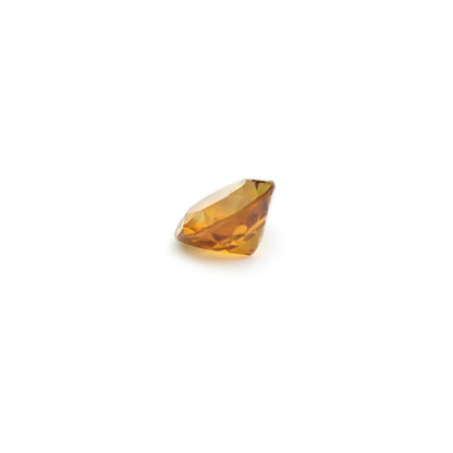 Natural Citrine Faceted Round Cut Loose Gemstone, (10x10 mm)