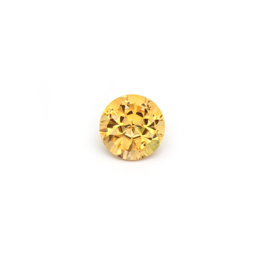 Natural Citrine Faceted Round Cut Loose Gemstone, (12x12 mm)