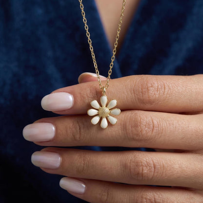 Daisy Necklaces for Women | Christmas Gift for Her | 925 Sterling Silver Pendant