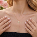 Daisy Necklaces for Women | Christmas Gift for Her | 925 Sterling Silver Pendant