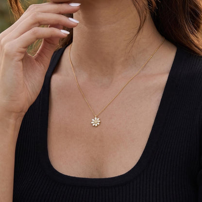 Daisy Necklaces for Women | Christmas Gift for Her | 925 Sterling Silver Pendant