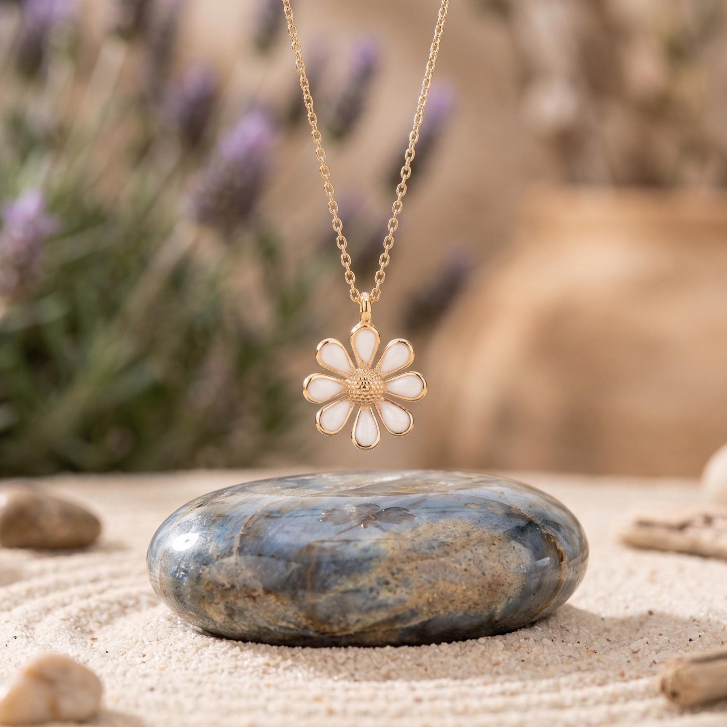 Daisy Necklaces for Women | Christmas Gift for Her | 925 Sterling Silver Pendant