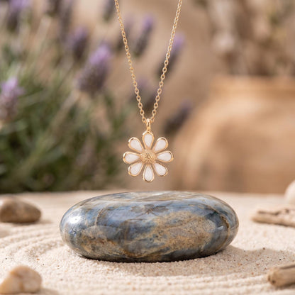 Daisy Necklaces for Women | Christmas Gift for Her | 925 Sterling Silver Pendant
